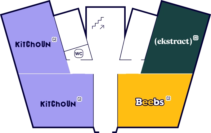 Mapa Palacio de Santa Barbara en Madrid de La maison Kiabi planta baja